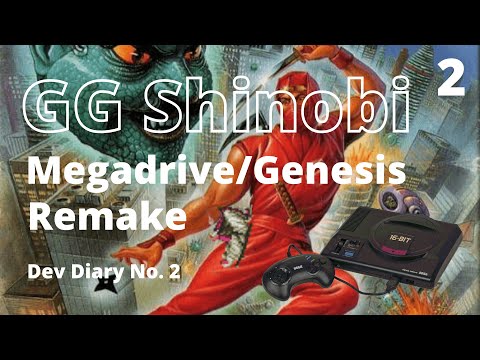 Pink ninja, music & more! - GG Shinobi Remake for Sega Megadrive & Genesis - Dev Diary No. 2
