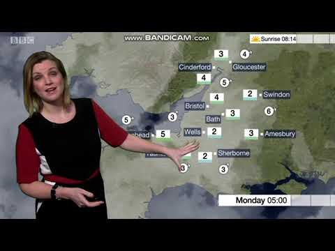 Emily Wood BBC Points West weather January 6th 2019 High Quality
