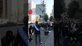 財務省解体デモ(主催者演説の一部)観覧展望の一部