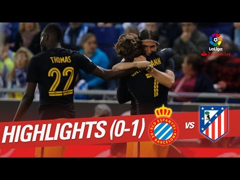 Resumen de RCD Espanyol vs Atlético de Madrid (0-1)