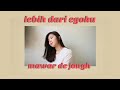 Lebih Dari Egoku Mawar De Jongh Cover