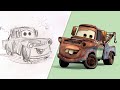 How to Draw Mater from Cars | Draw With Pixar