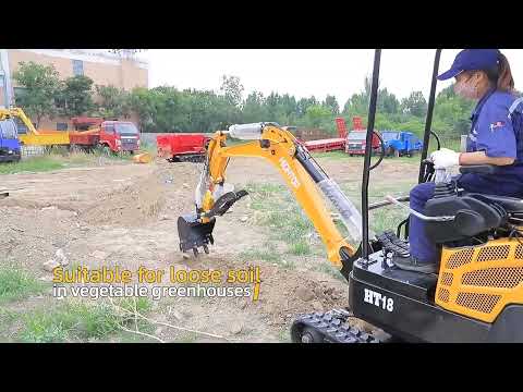 HT18 1800kg Hydraulic mini excavator,Tailless Small Home Excavator