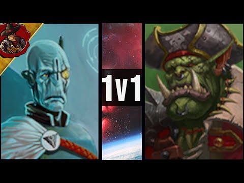 Tau vs Ork | The Chase Is On | Battlefleet Gothic Armada 2