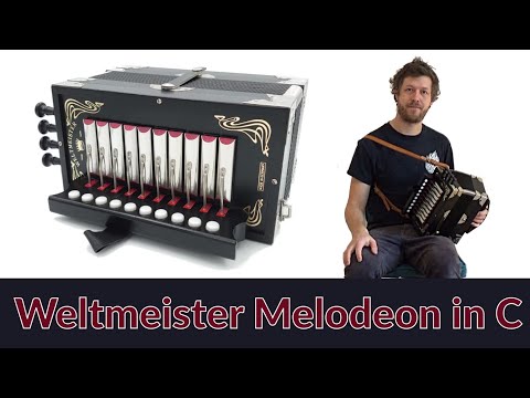 Weltmeister 1-row 4-stop Melodeon in C - Accordion Doctor
