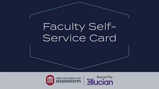 Faculty Self Service Overview