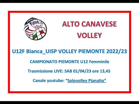 PIANALTO U12F BIANCA- ALTO CANAVESE VOLLEY _ UISP VOLLEY PIEMONTE_2022/23 UNDER 12 FEMM