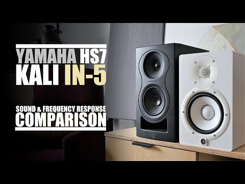 Kali Audio IN-5  vs  Yamaha HS7  ||  Sound & Frequency Response Comparison