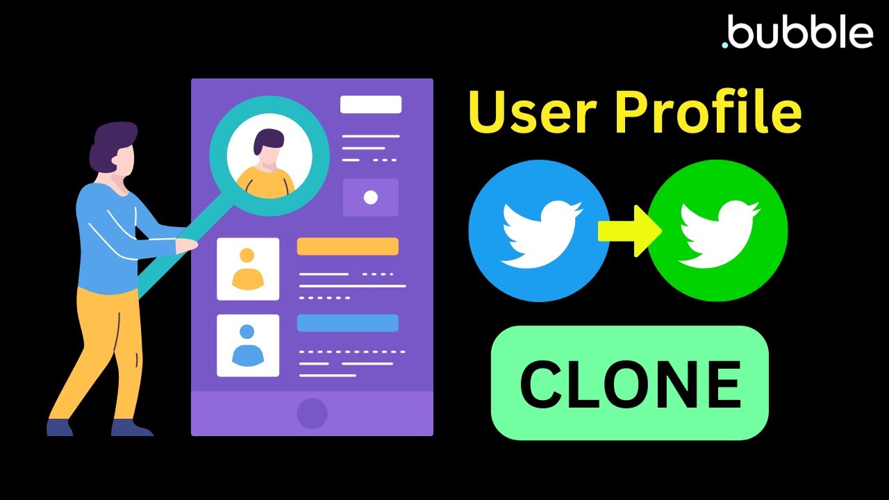 Build a Twitter Clone with Bubble.io - User Profiles thumbnail