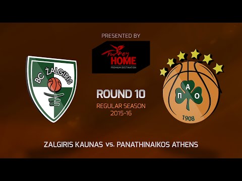 Highlights: RS Round 10, Zalgiris Kaunas 72-75 Panathinaikos Athens