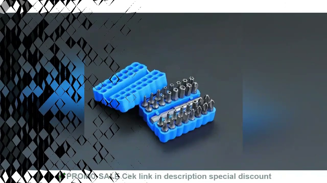 33pc Security Bit Set Tamper Proof Torx Hex Star Spanner Tri Wing Screwdriver Magnetic Bit Holder Pr