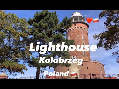The Lighthouse in Kołobrzeg on the Polish coast of the Baltic Sea