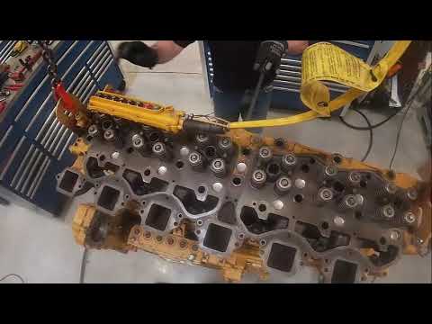 3406 Cat Cylinder Head Valve Bridge Push Tube and Overhead Install