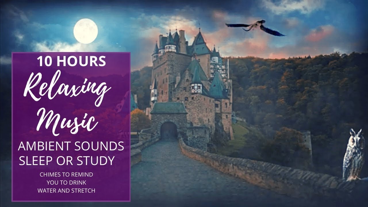 Enchanted Castle/School, Focus, Relax, Sleep | [10 HOUR] Ambient Sounds, Music, and Imagery.