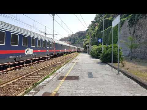 Treno IntercityNotte+Locomotore E402 151+E402 105 IntercityNotte 1983 Milano Centrale-Catania C.
