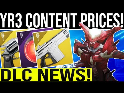 Destiny 2 DLC News. YEAR 3 CONTENT PRICES REVEALED! Year 3, Shadowkeep, Dungeons, Quests, Updates Video