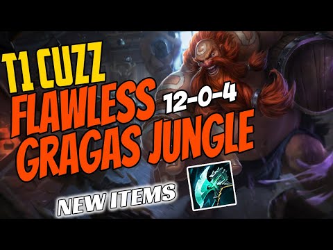 T1 Cuzz Plays GRAGAS Jungle vs Kindred - Challenger Gameplay - New Items Season 11 - Night Harvester
