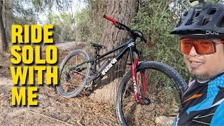 Solo Ride in Mushrif Park MTB Trail on a Hot Sunday Afternoon