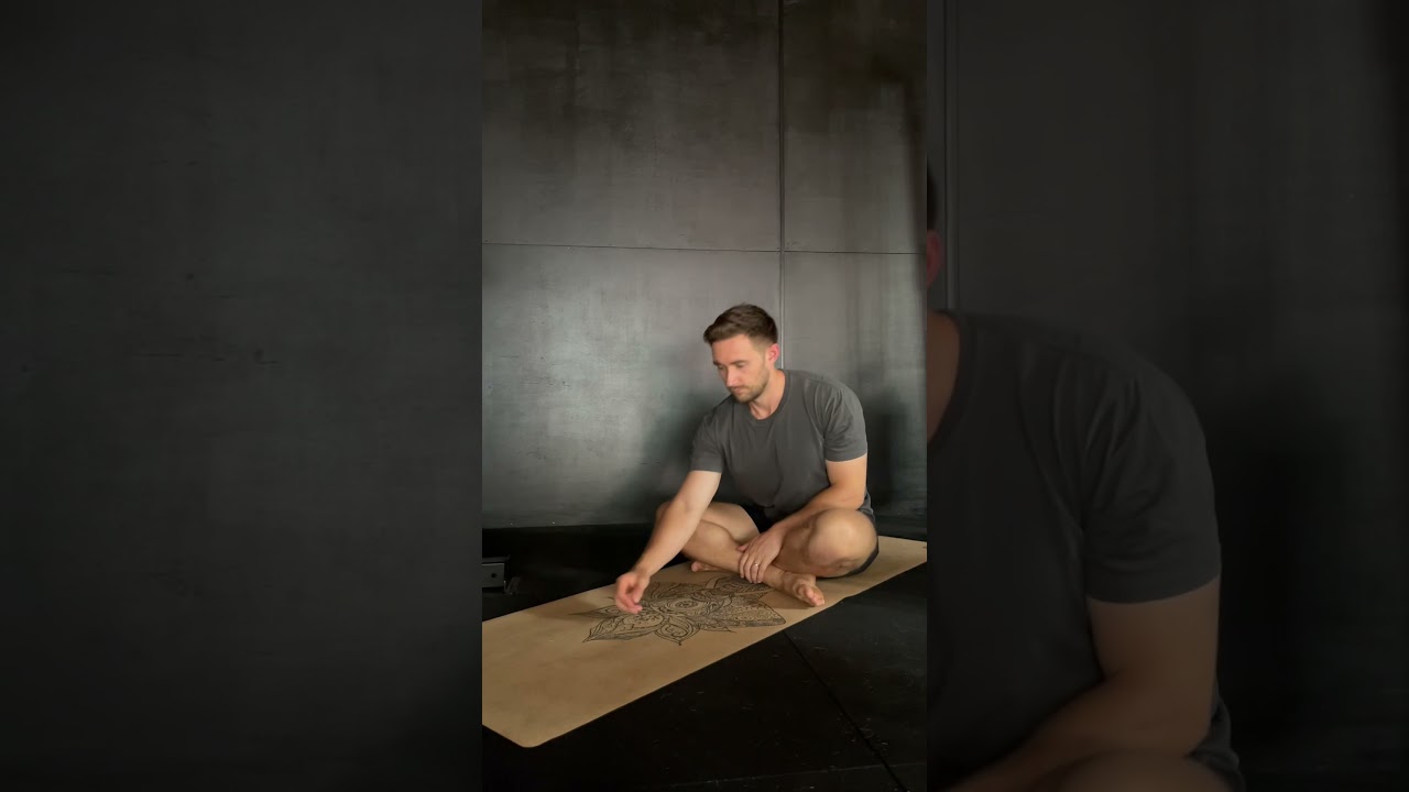 Cross Shin Forward Fold Stretch - YouTube