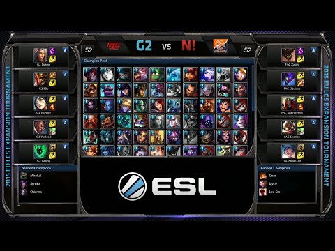 Gamers 2 vs n!faculty Game 1 | EU LCS Expansion Tournament Spring 2015 | G2 vs N! G1