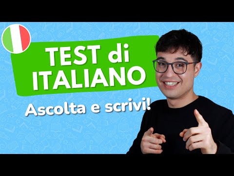 LISTEN and WRITE in Italian! Dictation: learn to write correctly