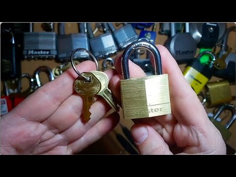 [49] Master Lock No 140 Brass Padlock Picked Open