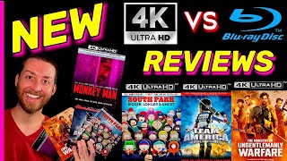 NEW & UPCOMING Movies 4K UltraHD vs Blu Ray Reviews SOUTH PARK 4K Team America 4K MONKEYMAN Ministry