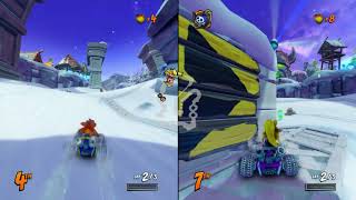 Crash Team Racing: Nitro Fueled -- split screen race