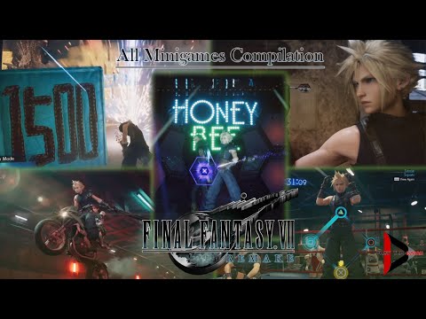 Final Fantasy VII - Remake: All Minigames Compilation (with spoilers) [Show Case]