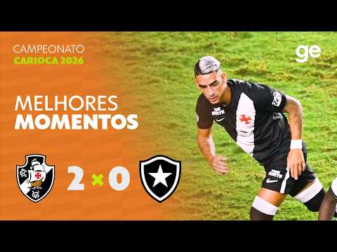 Gols e lances de Vasco da Gama x Botafogo
