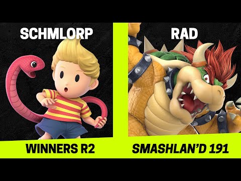 SmashLAN'd 191 Winners R2 - Schmlorp (Lucas) vs Rad (Bowser) - SSBU Tournament