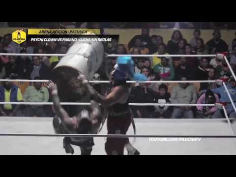 Psycho Clown vs Pagano, Lucha sin reglas en Pachuca (20 sep 2016)