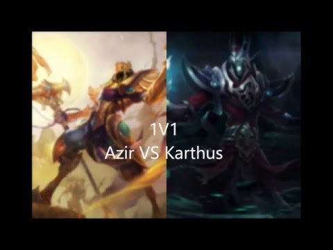 EPIC 1v1 League Of Legends Azir vs Karthus
