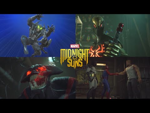 Spider-Man vs Fallen Venom All Fights (including DLC) - Marvels Midnight Suns