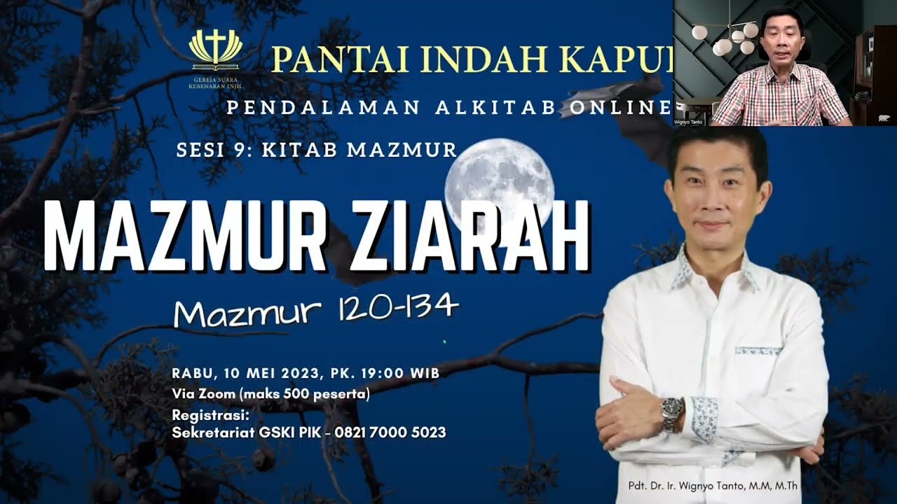 Sesi 9 – Kitab Mazmur – Mazmur Ziarah – Pdt. Dr. Ir. Wignyo Tanto, M.M, M.Th