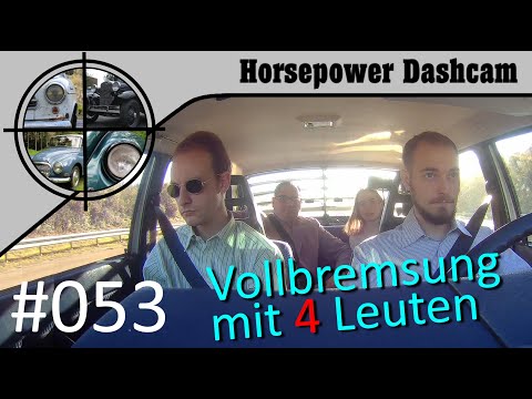 053 - 4 Leute, 1 Vollbremsung - Oldtimer Dashcam