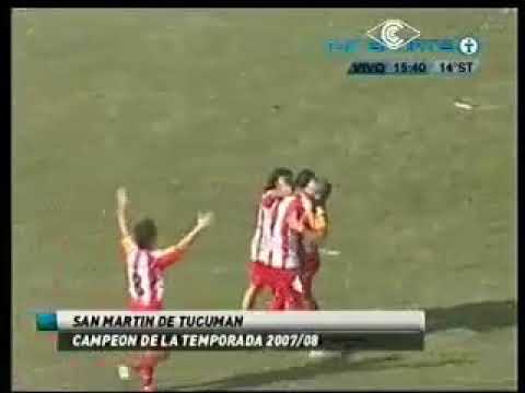 Gol de López a Atlético Rafaela (San Martín de Tucumán 1-0 Atlético Rafaela) B Nac. 2007/08