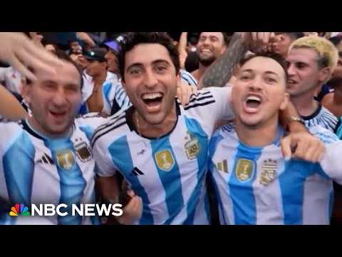 Argentina fans take over Atlanta ahead of World Cup semi-final clash against England