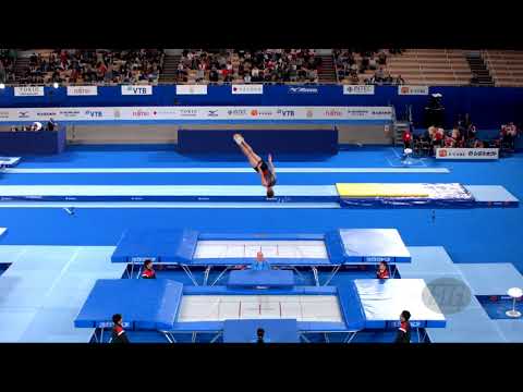 DUDARAU Aliaksei (BLR) M - 2019 Trampoline Worlds, Tokyo (JPN) - Qualification Trampoline R2
