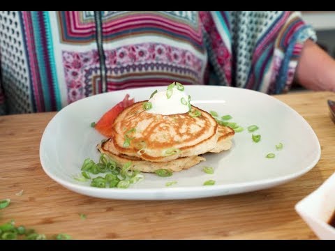 Savory Breakfast Pancakes - Easy & Delicious! Vegetarian Recipe