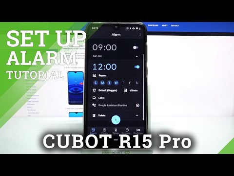 Add and Customize Alarm Clock - CUBOT R15 Pro