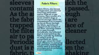 What is Fabric filters|UGC NET|Environmental Science|Msc