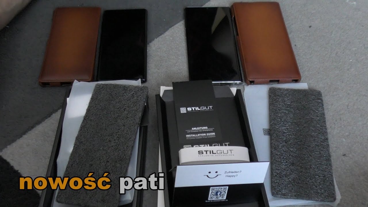 SAMSUNG GALAXY NOTE 10/10+ Plus STILGUT ETUI COVER CASE unboxing pokaz leather skóra nappa
