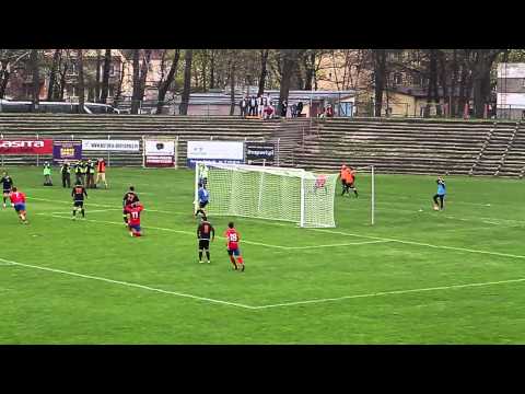 OKS Odra Opole 1 : 0 Chrobry Głogów (05.04.2014) - II liga zach. skrót meczu, konferencja prasowa
