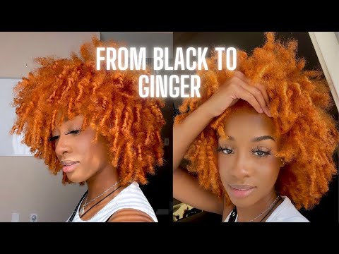 Vlog: Impulsively Dyed My Natural Hair Ginger/Copper...