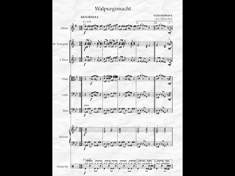 Walpurgisnacht - Schandmaul, Arrangement für gemischtes Ensemble (Partitur) | Kilian Reiss