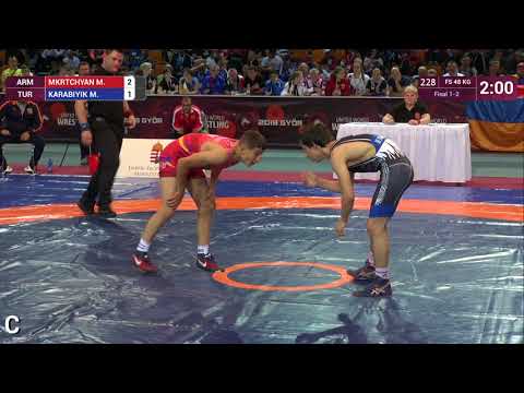 GOLD FS - 48 kg: M. MKRTCHYAN (ARM) v. M. KARABIYIK (TUR)