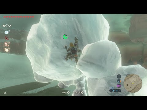 Link Vs The Giant Frost Talus - Breath of the Wild