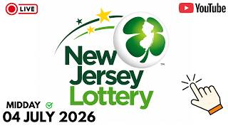 LIVE New Jersey Pick 3 & Pick 4 Midday Results Today | 04 July 2026 | NJ Lottery Live ✅