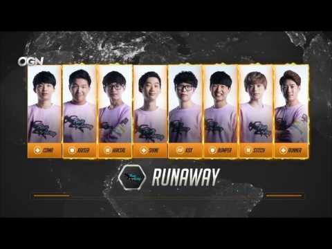 [ENG] Kongdoo Uncia vs  Runaway   Quater Finals  OVERWATCH APEX S2 ENERGIZED BY HOT6 170303